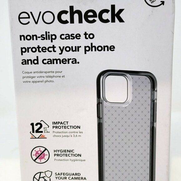 Tech21 Evo Check Case for iPhone 12 / iPhone 12 Pro 6.1" 2020, Flexible Slim Gel - Picture 1 of 1